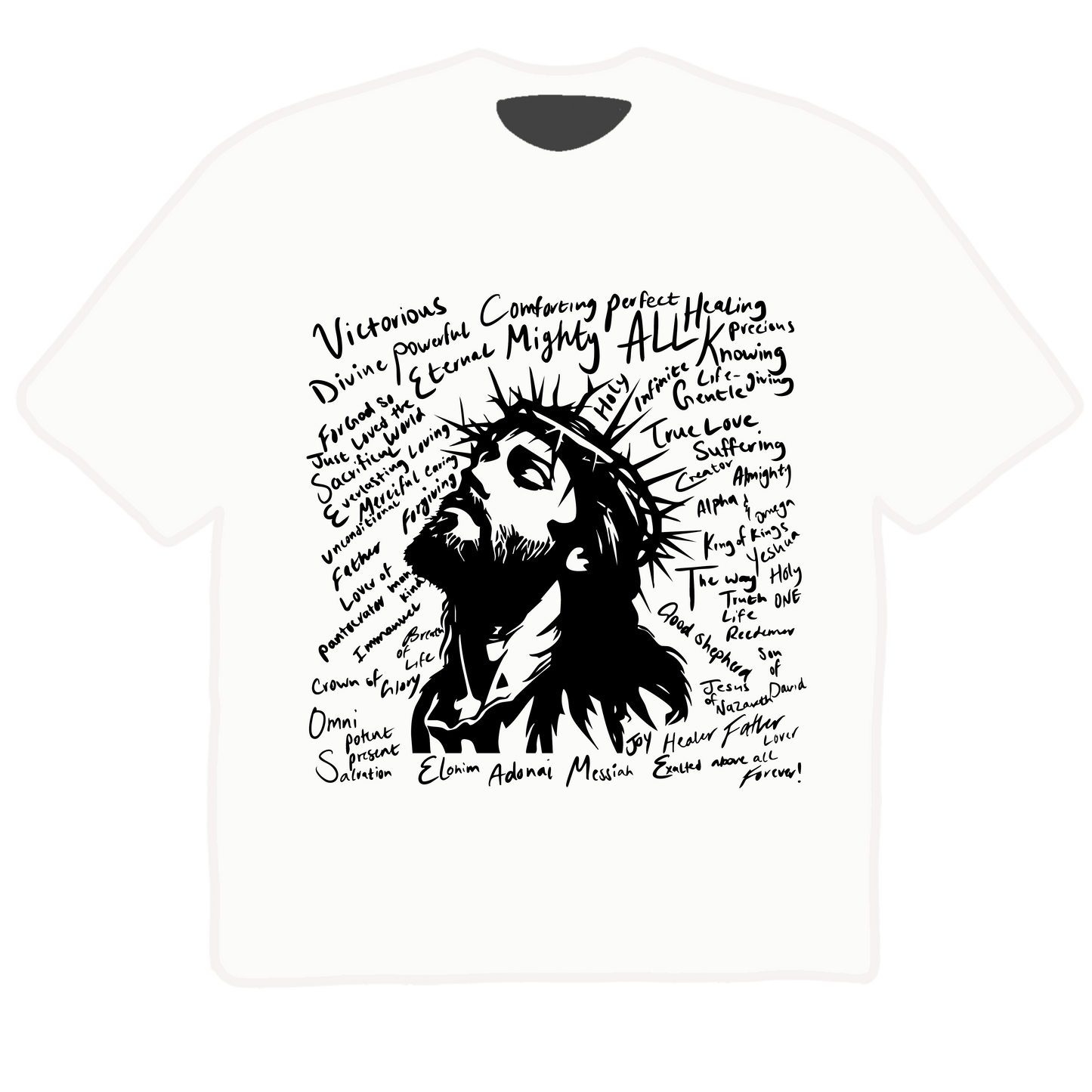 Words of Description Tee - White