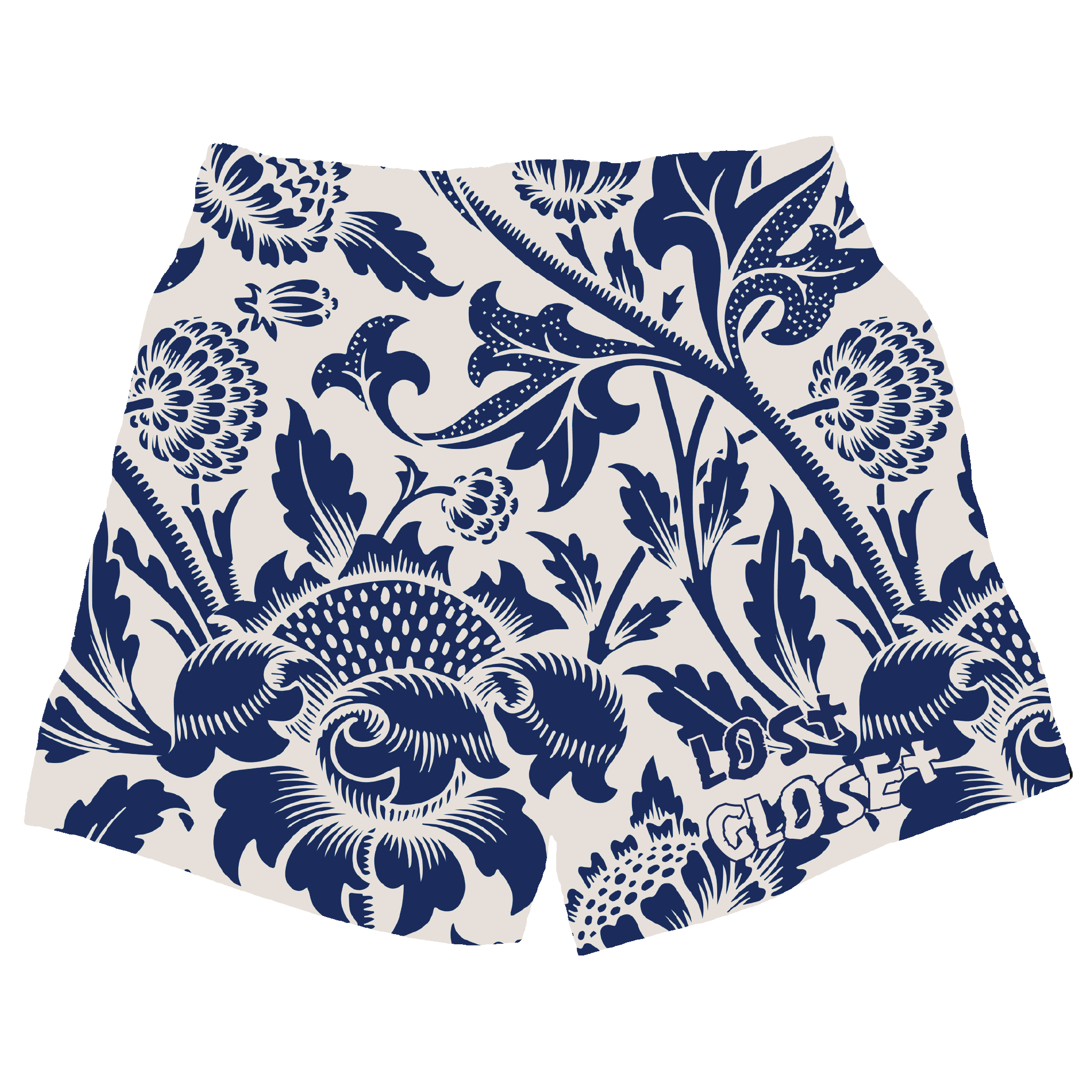 Mesh Shorts - Blue Bloom