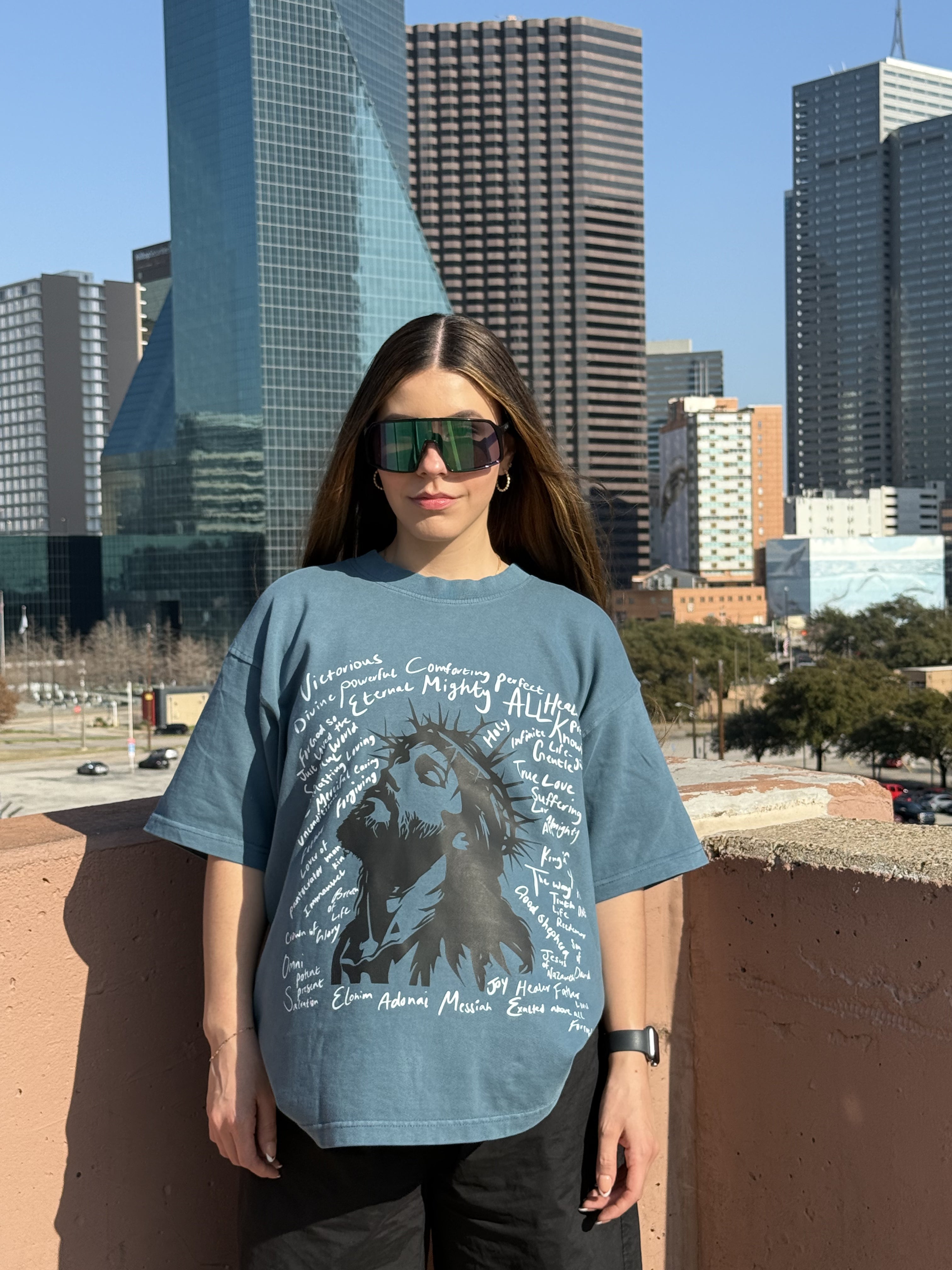 Words of Description Tee - Blue