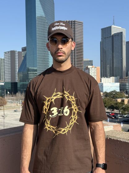 John 316 Tee - Brown