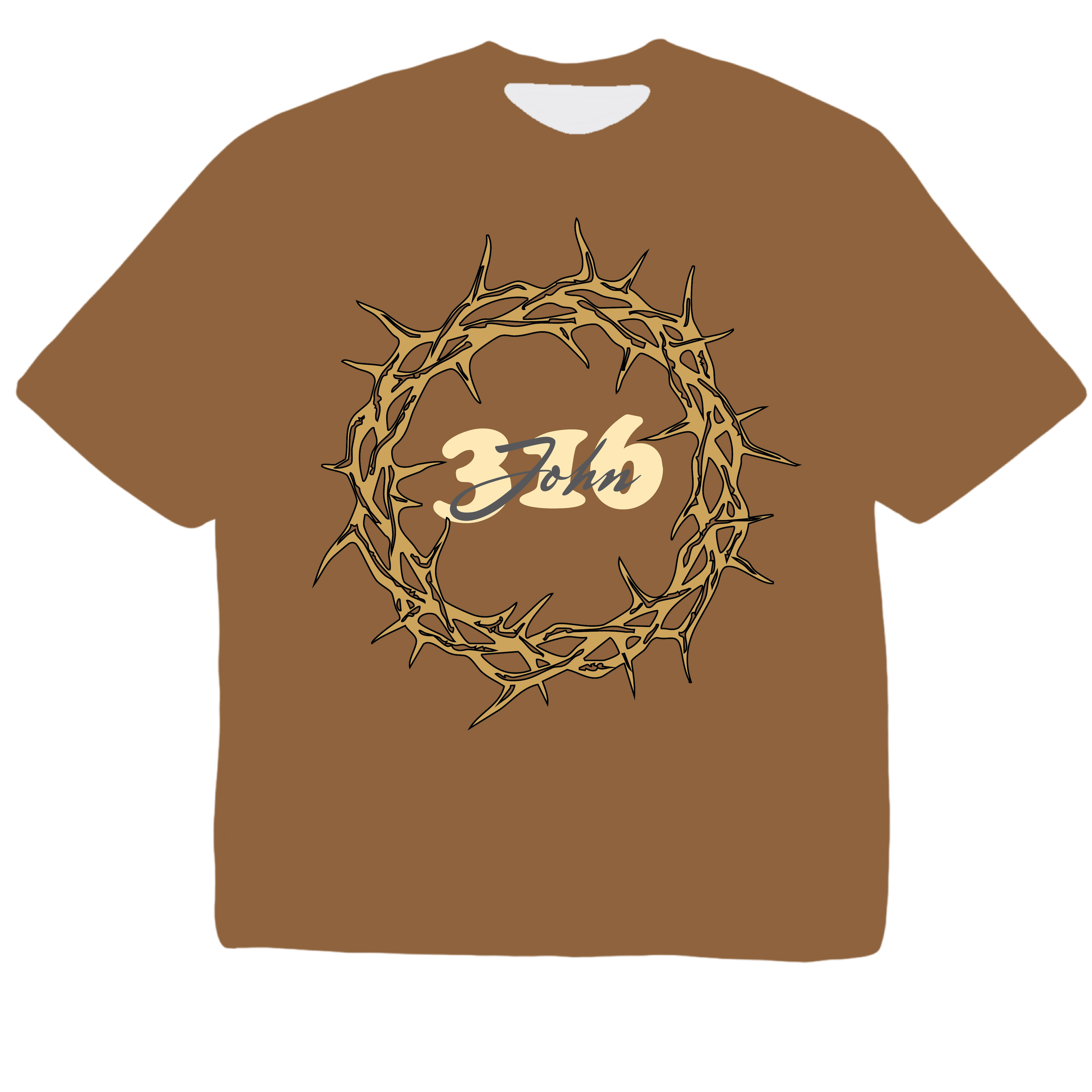 John 316 Tee - Brown