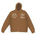 True Love Zip-Up - Brown