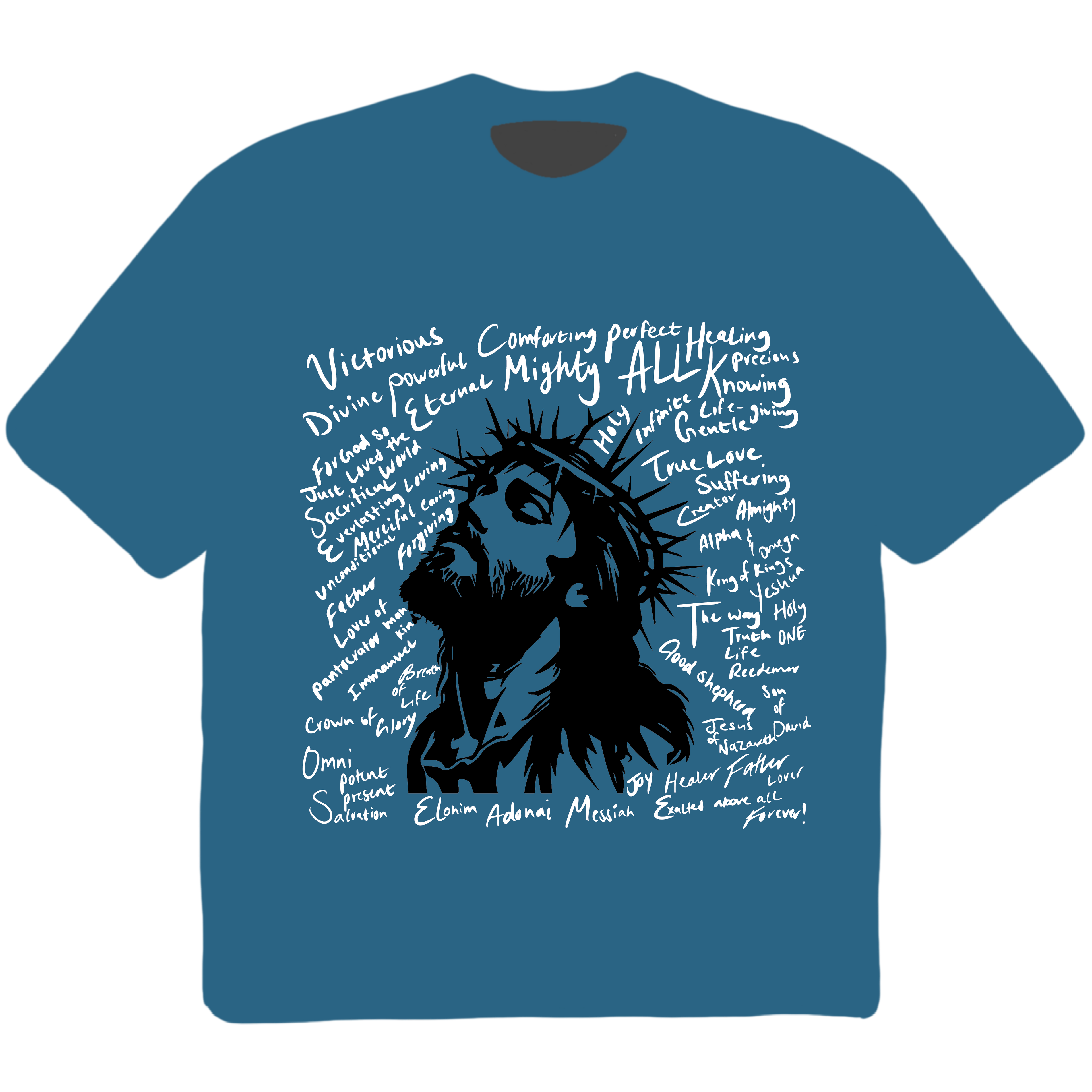 Words of Description Tee - Blue